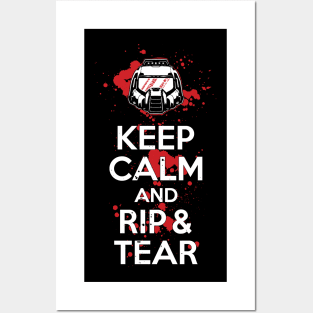 Keep Calm and RIP & TEAR (classic) Posters and Art